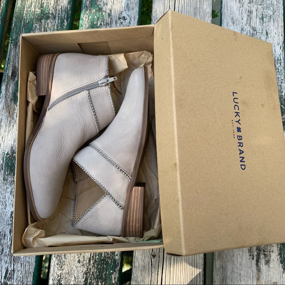 NWT Lucky Brand Leather Booties